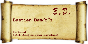 Bastien Damáz névjegykártya